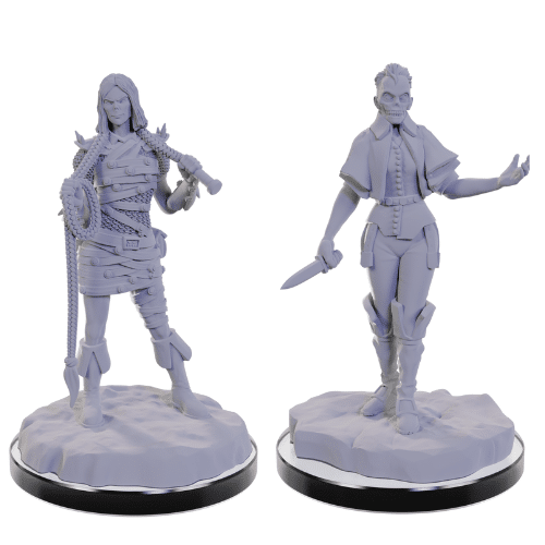 Pathfinder Deep Cuts Unpainted Miniatures: Urdefhan Lasher & Death Scout image 0